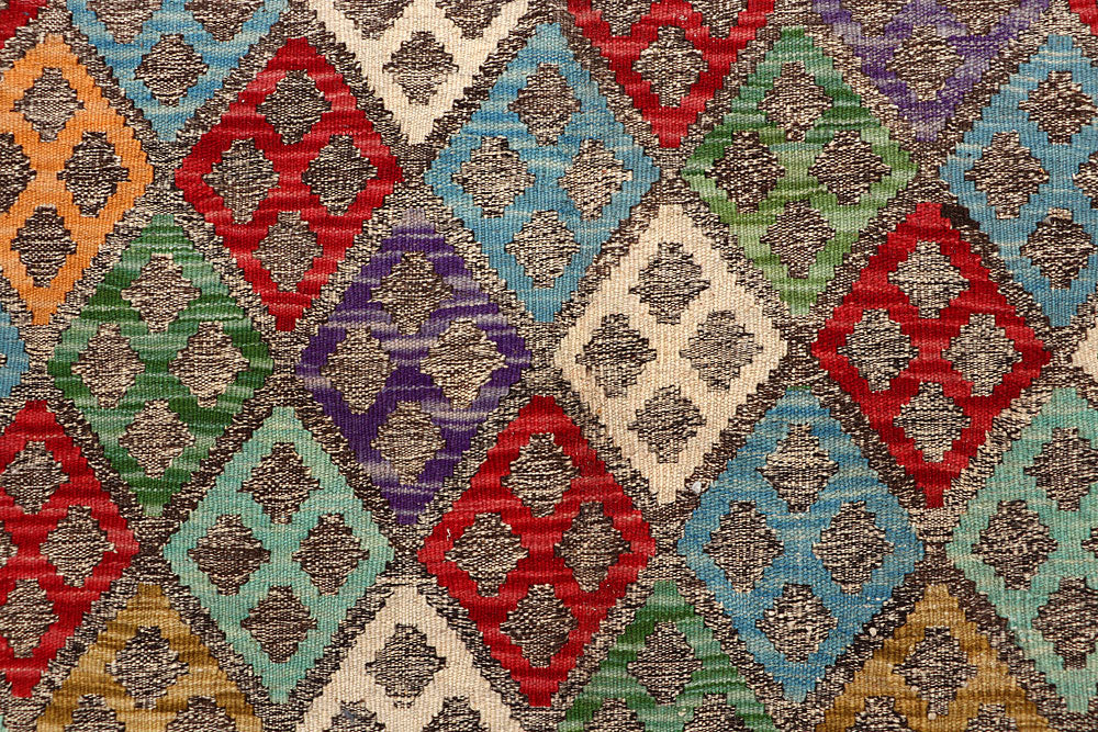 Multi Colored Kilim 5' 9 x 7' 6 - No. 66863 - ALRUG Rug Store