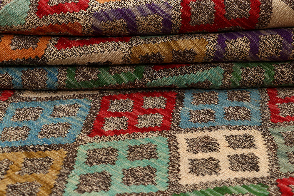 Multi Colored Kilim 5' 9 x 7' 6 - No. 66863 - ALRUG Rug Store