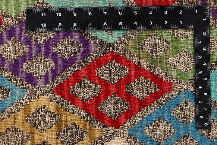 Multi Colored Kilim 5' 9 x 7' 6 - No. 66863 - ALRUG Rug Store