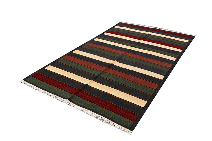 Multi Colored Kilim 4' 11 x 8' 2 - No. 66864 - ALRUG Rug Store