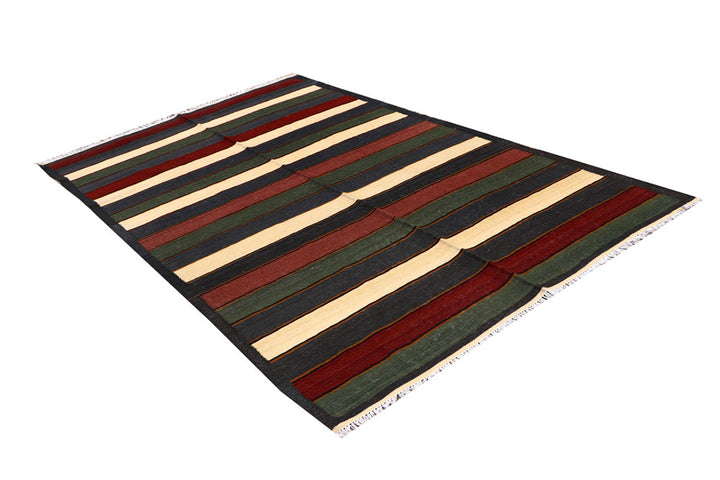 Multi Colored Kilim 4' 11 x 8' 2 - No. 66864 - ALRUG Rug Store
