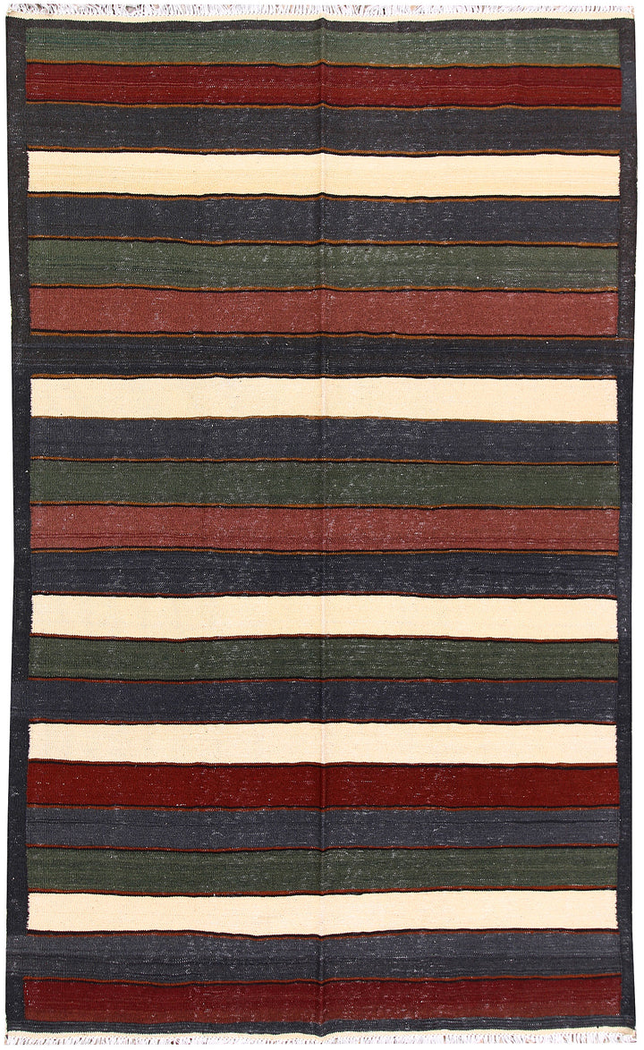 Multi Colored Kilim 4' 11 x 8' 2 - No. 66864 - ALRUG Rug Store