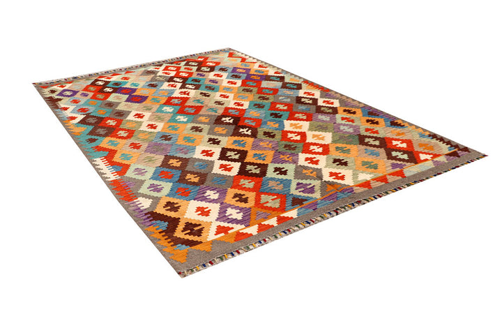 Multi Colored Kilim 5' 8 x 8' - No. 66868 - ALRUG Rug Store