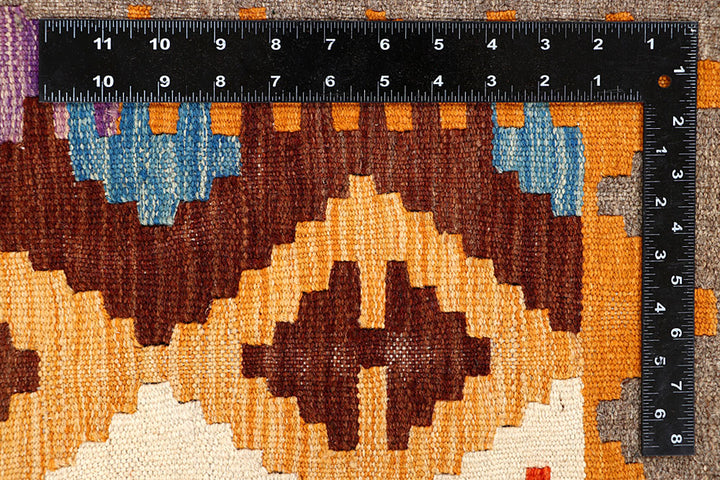 Multi Colored Kilim 5' 8 x 8' - No. 66868 - ALRUG Rug Store