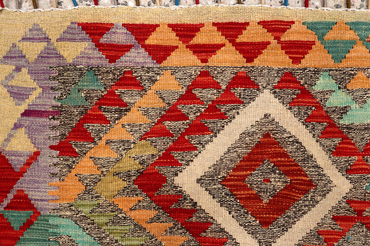 Multi Colored Kilim 5' 5 x 7' 7 - No. 66869 - ALRUG Rug Store