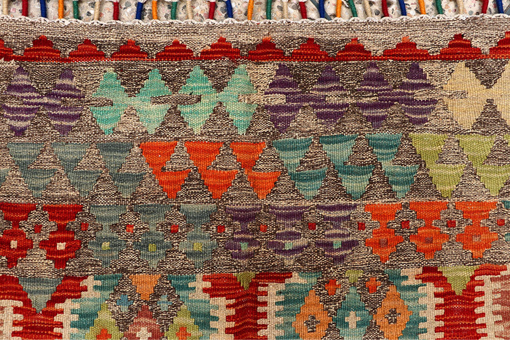 Multi Colored Kilim 5' 7 x 7' 11 - No. 66871 - ALRUG Rug Store