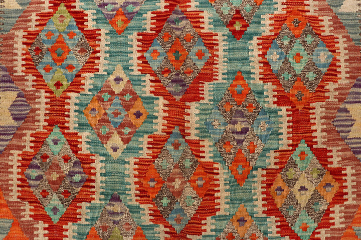 Multi Colored Kilim 5' 7 x 7' 11 - No. 66871 - ALRUG Rug Store
