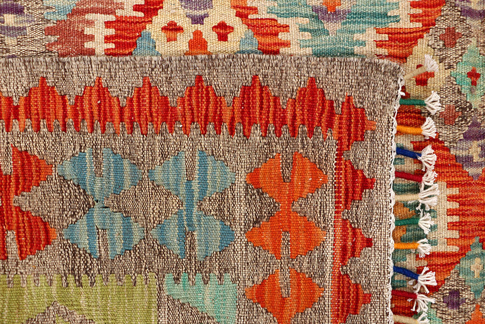 Multi Colored Kilim 5' 7 x 7' 11 - No. 66871 - ALRUG Rug Store