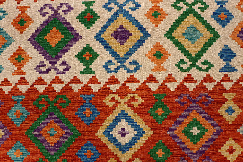Multi Colored Kilim 5' 10 x 8' 2 - No. 66874 - ALRUG Rug Store