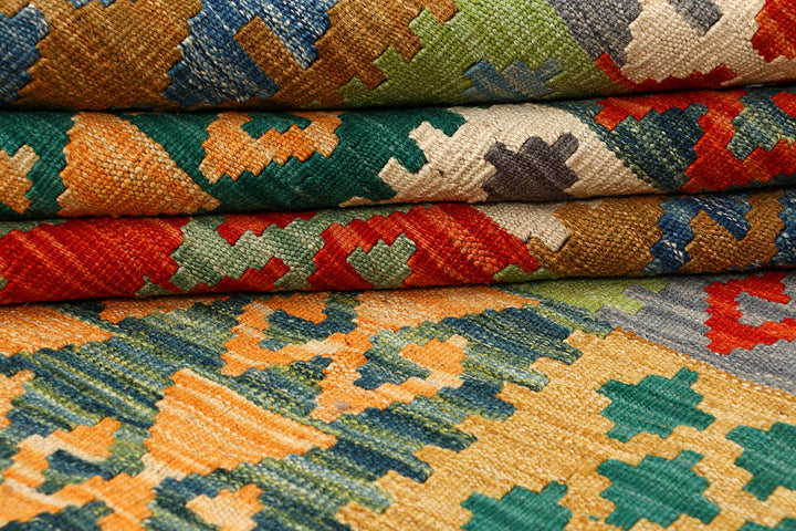 Multi Colored Kilim 5' 8 x 7' 11 - No. 66875 - ALRUG Rug Store
