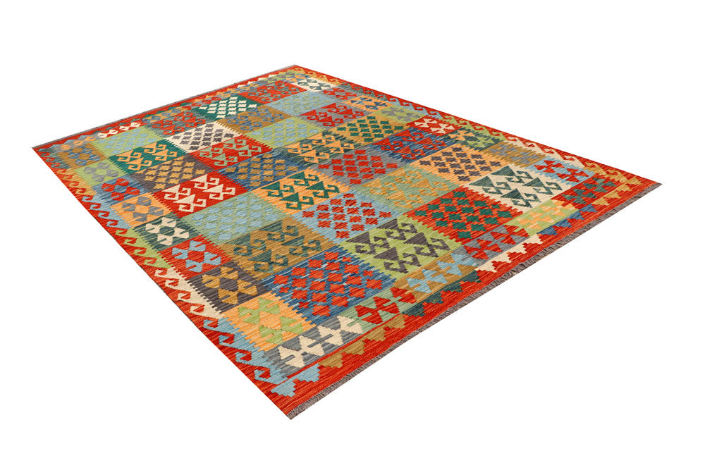 Multi Colored Kilim 5' 8 x 7' 11 - No. 66875 - ALRUG Rug Store