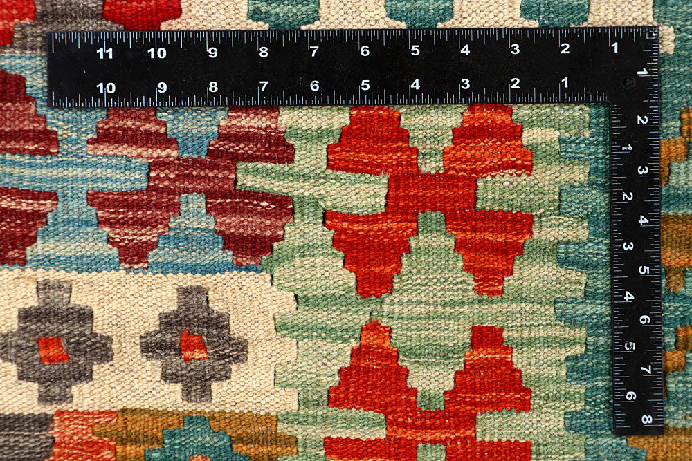 Multi Colored Kilim 5' 9 x 8' 1 - No. 66876 - ALRUG Rug Store