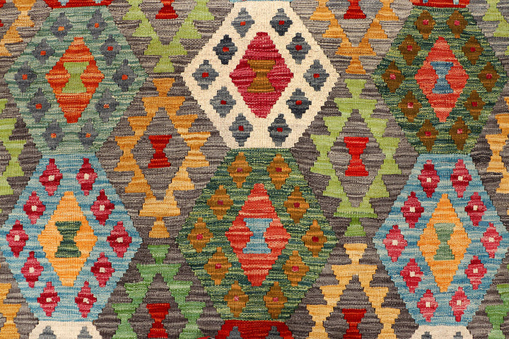 Multi Colored Kilim 5' 7 x 8' 3 - No. 66877 - ALRUG Rug Store