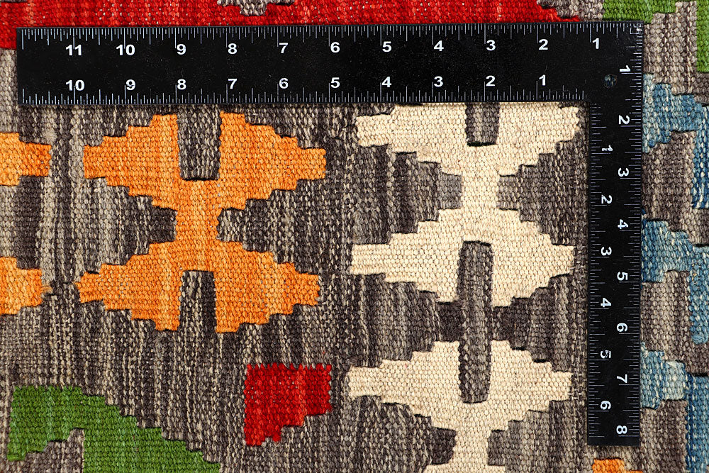 Multi Colored Kilim 5' 7 x 8' 3 - No. 66877 - ALRUG Rug Store