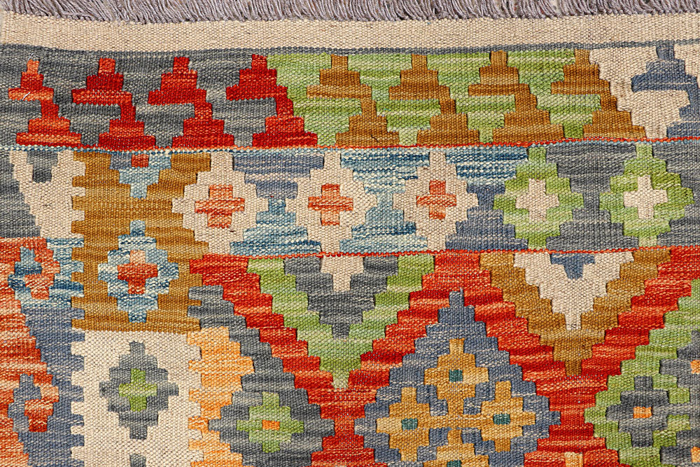 Multi Colored Kilim 5' 9 x 7' 10 - No. 66878 - ALRUG Rug Store