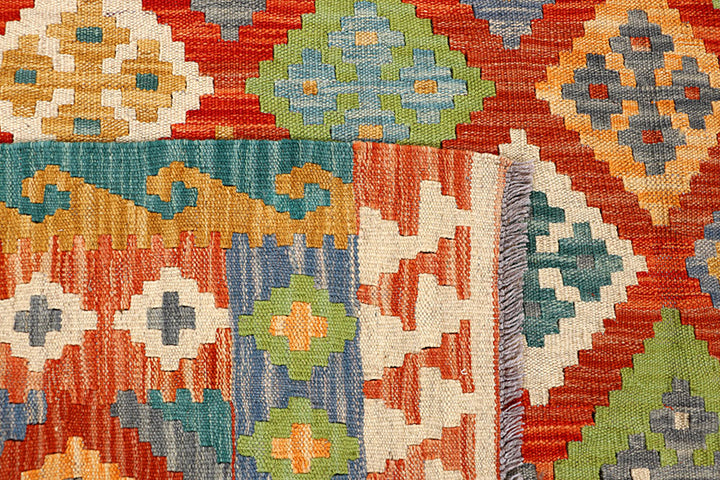 Multi Colored Kilim 5' 9 x 7' 10 - No. 66878 - ALRUG Rug Store