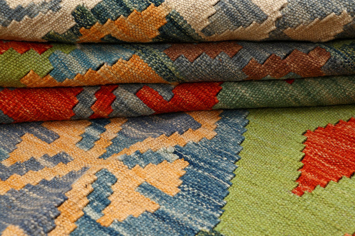 Multi Colored Kilim 5' 7 x 7' 11 - No. 66880 - ALRUG Rug Store