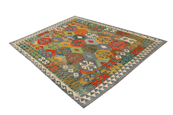 Multi Colored Kilim 5' 7 x 7' 11 - No. 66880 - ALRUG Rug Store