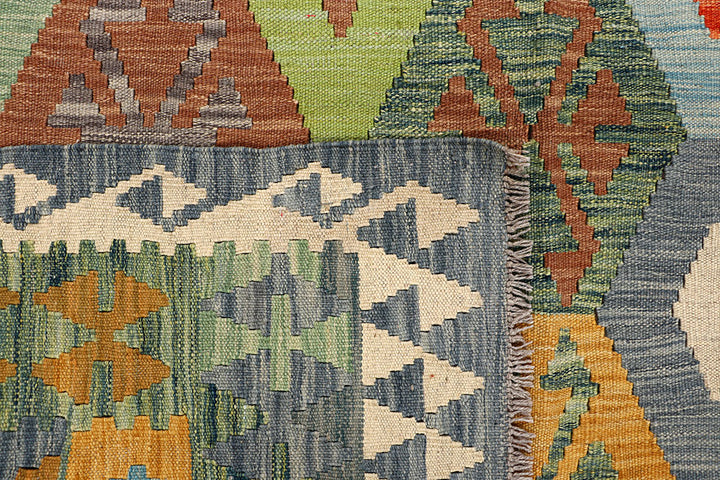 Multi Colored Kilim 5' 7 x 7' 11 - No. 66880 - ALRUG Rug Store