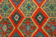 Multi Colored Kilim 5' 9 x 8' 2 - No. 66881 - ALRUG Rug Store