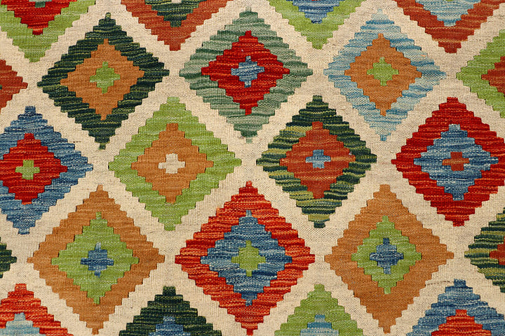 Multi Colored Kilim 5' 6 x 7' 9 - No. 66883 - ALRUG Rug Store