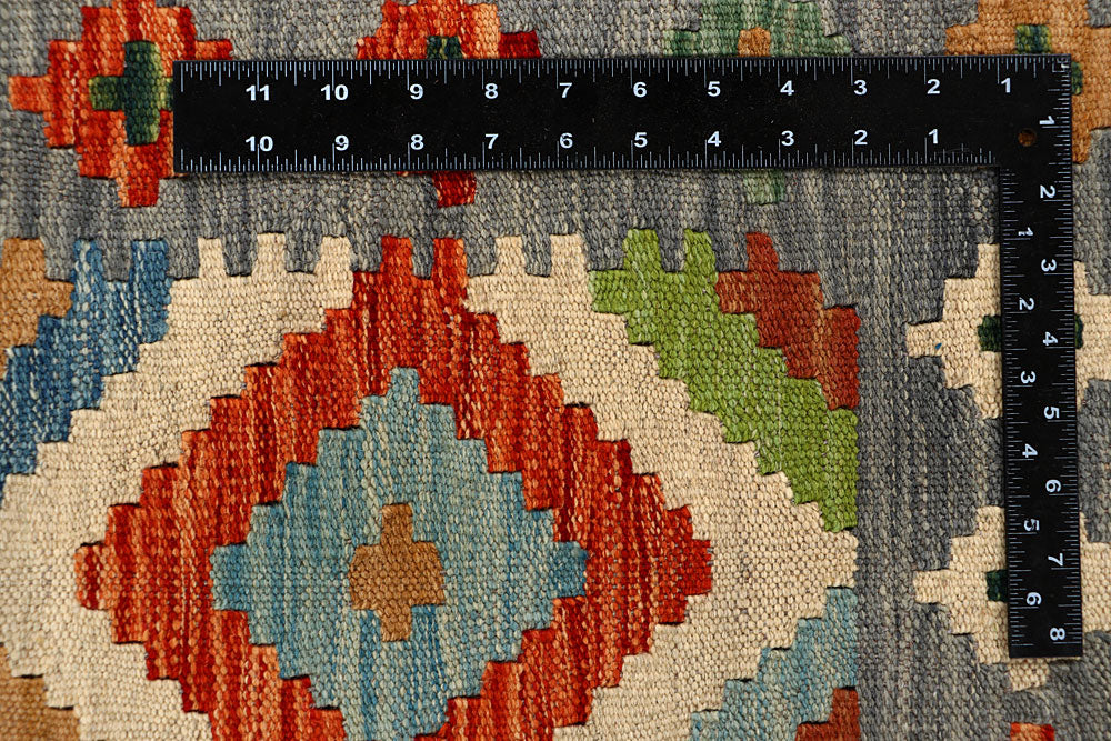 Multi Colored Kilim 5' 6 x 7' 9 - No. 66883 - ALRUG Rug Store