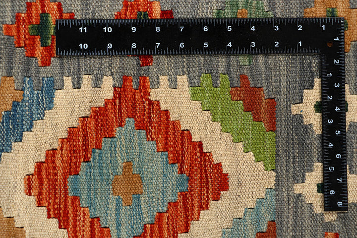 Multi Colored Kilim 5' 6 x 7' 9 - No. 66883 - ALRUG Rug Store