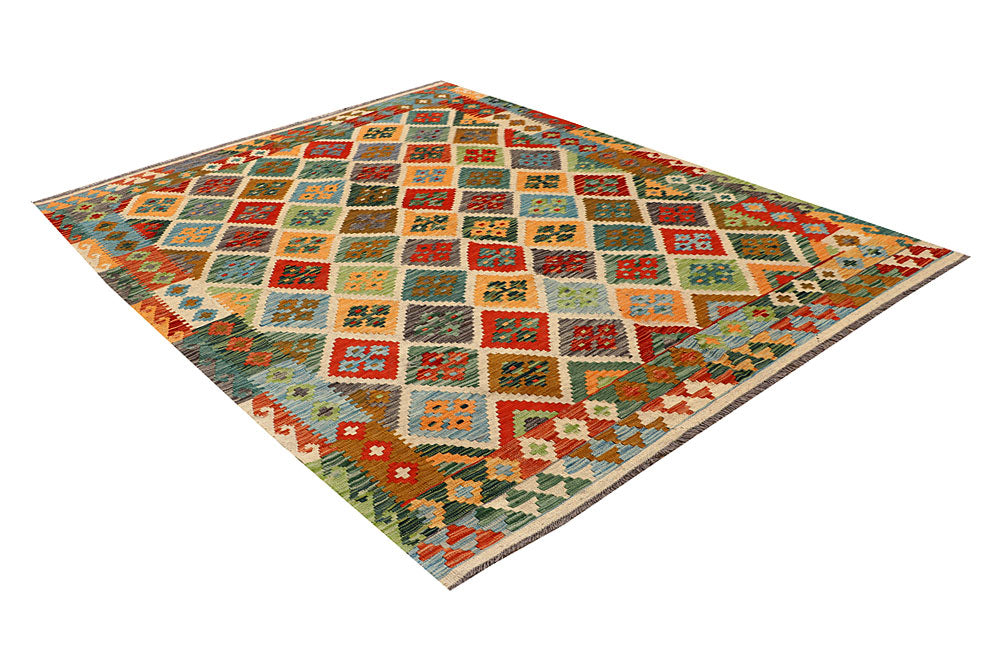 Multi Colored Kilim 5' 10 x 7' 9 - No. 66884 - ALRUG Rug Store