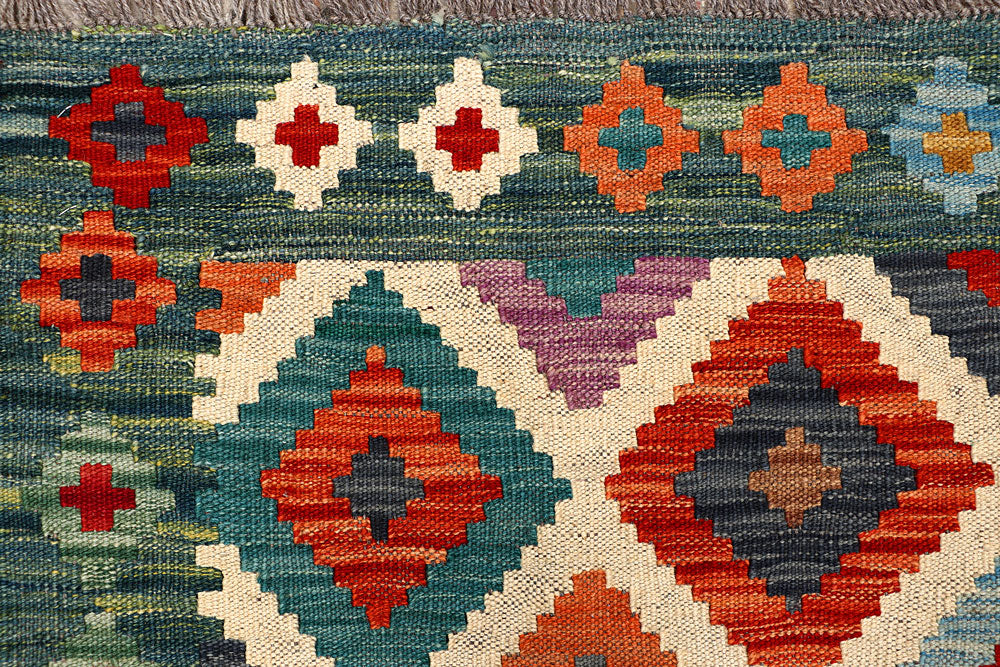 Multi Colored Kilim 5' 9 x 7' 10 - No. 66885 - ALRUG Rug Store
