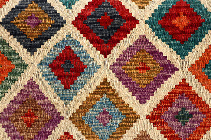 Multi Colored Kilim 5' 9 x 7' 10 - No. 66885 - ALRUG Rug Store