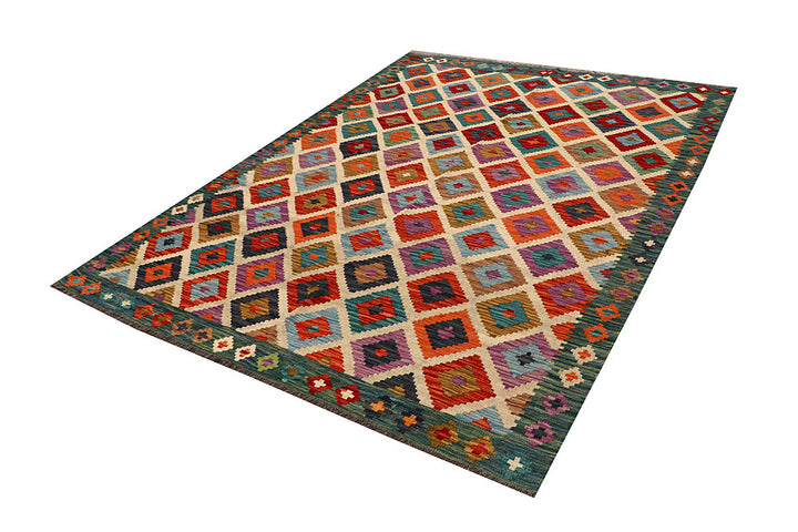 Multi Colored Kilim 5' 9 x 7' 10 - No. 66885 - ALRUG Rug Store