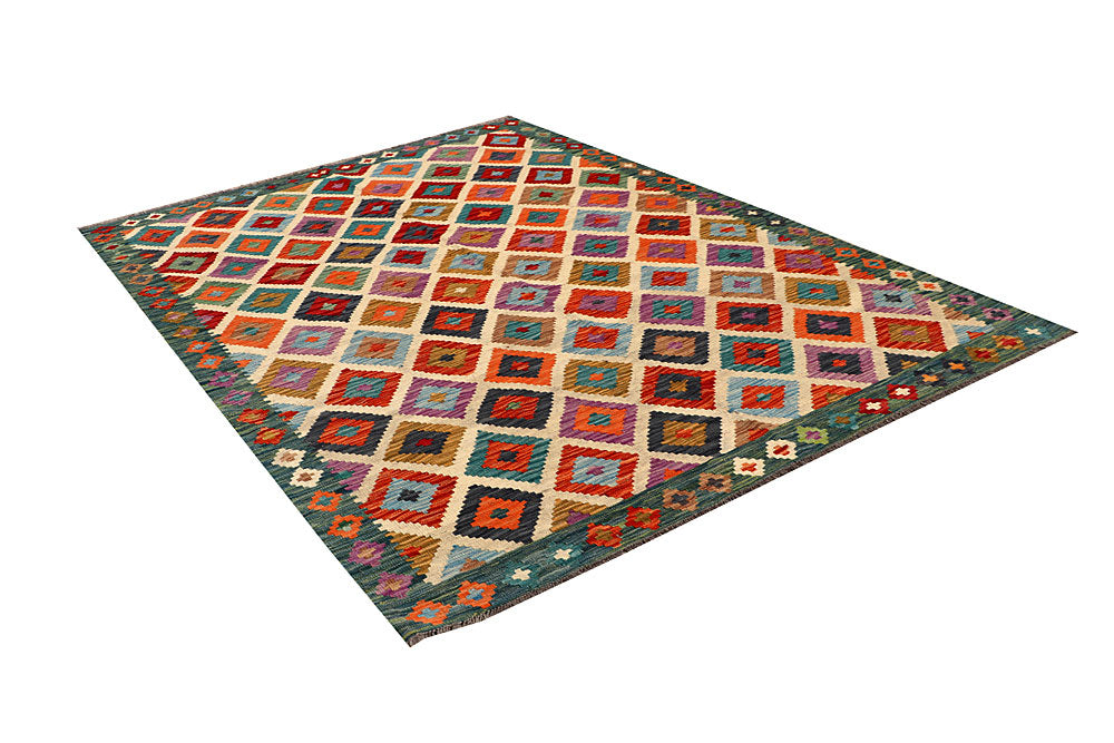 Multi Colored Kilim 5' 9 x 7' 10 - No. 66885 - ALRUG Rug Store