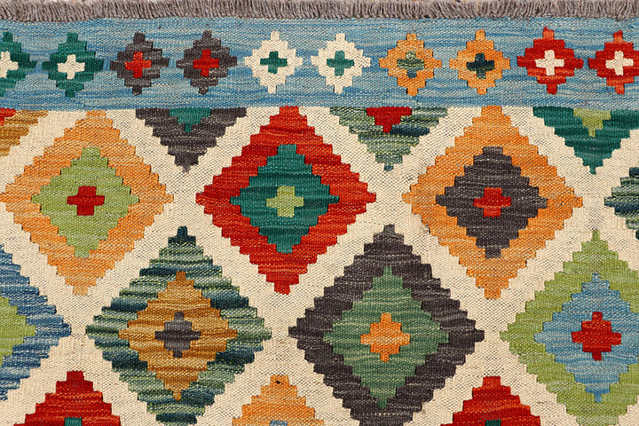 Multi Colored Kilim 5' 8 x 7' 10 - No. 66886 - ALRUG Rug Store