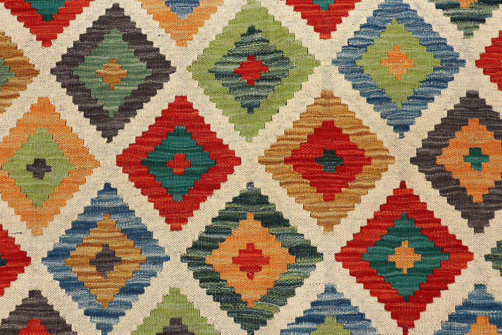 Multi Colored Kilim 5' 8 x 7' 10 - No. 66886 - ALRUG Rug Store