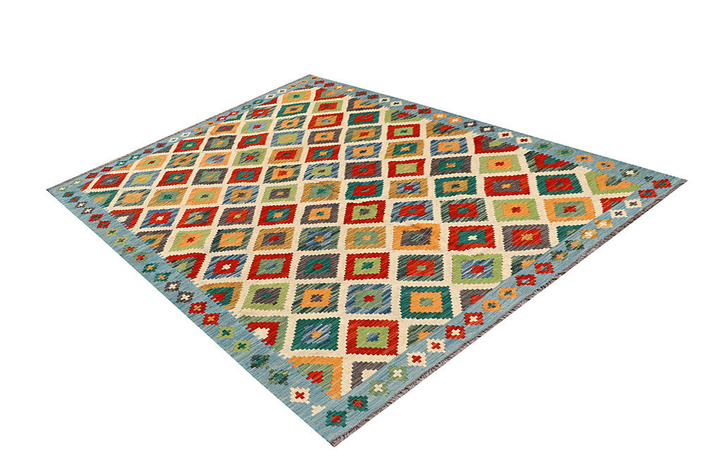 Multi Colored Kilim 5' 8 x 7' 10 - No. 66886 - ALRUG Rug Store