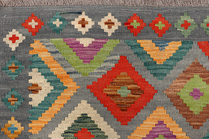 Multi Colored Kilim 5' 9 x 7' 10 - No. 66887 - ALRUG Rug Store