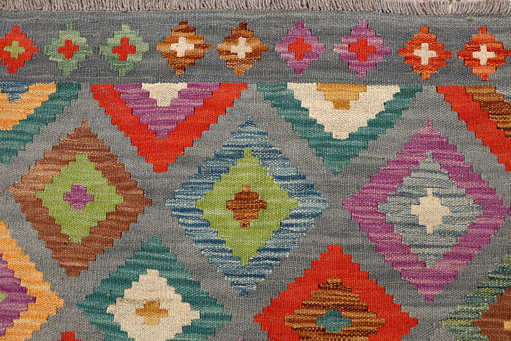 Multi Colored Kilim 5' 9 x 7' 10 - No. 66887 - ALRUG Rug Store