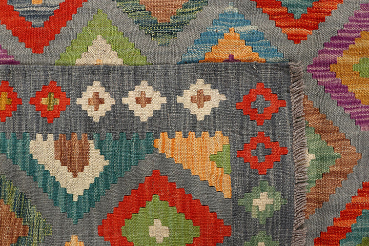 Multi Colored Kilim 5' 9 x 7' 10 - No. 66887 - ALRUG Rug Store