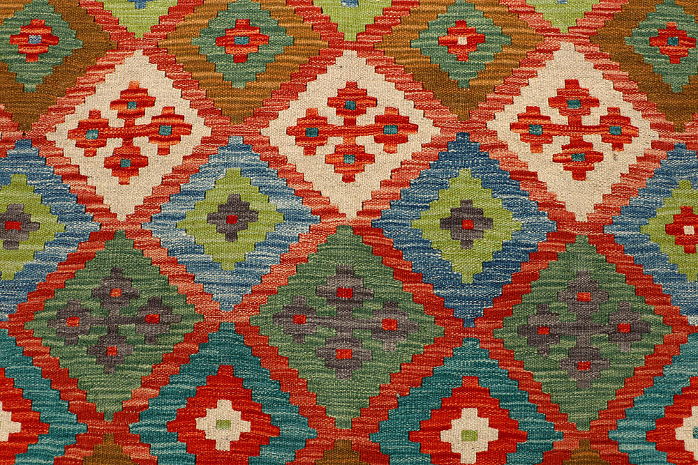 Multi Colored Kilim 6' x 7' 11 - No. 66888 - ALRUG Rug Store
