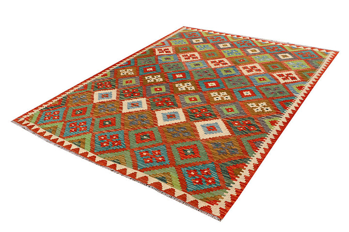 Multi Colored Kilim 6' x 7' 11 - No. 66888 - ALRUG Rug Store