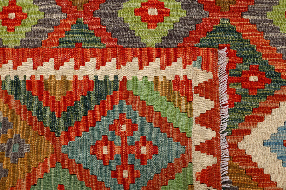Multi Colored Kilim 6' x 7' 11 - No. 66888 - ALRUG Rug Store