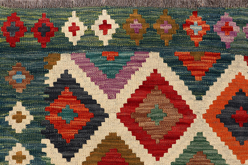 Multi Colored Kilim 5' 8 x 7' 10 - No. 66889 - ALRUG Rug Store