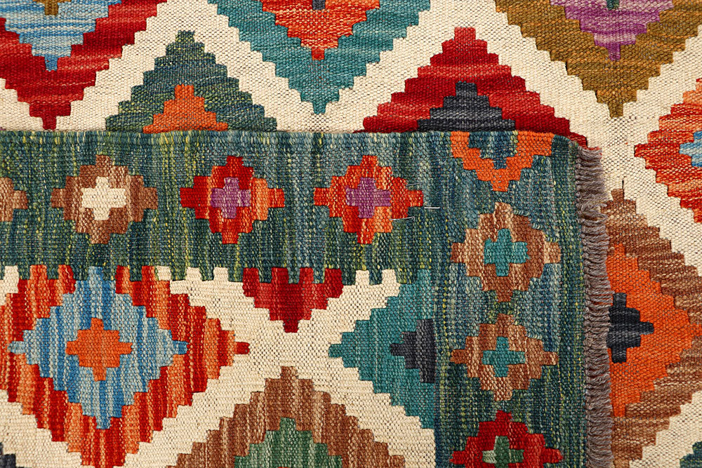 Multi Colored Kilim 5' 8 x 7' 10 - No. 66889 - ALRUG Rug Store