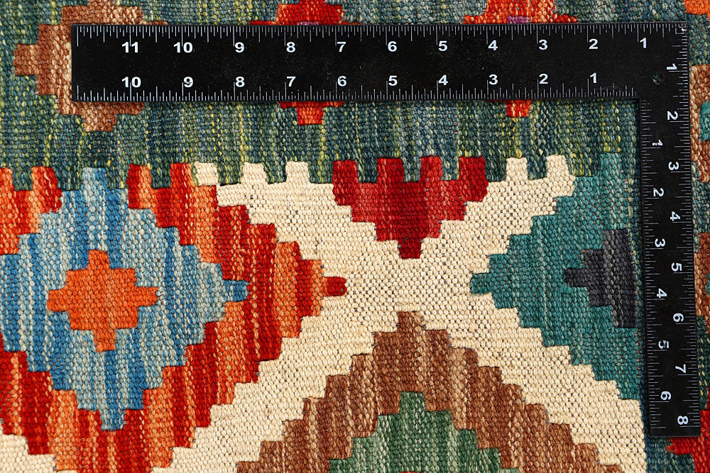 Multi Colored Kilim 5' 8 x 7' 10 - No. 66889 - ALRUG Rug Store