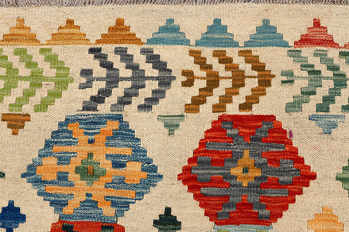 Multi Colored Kilim 5' 6 x 8' - No. 66890 - ALRUG Rug Store