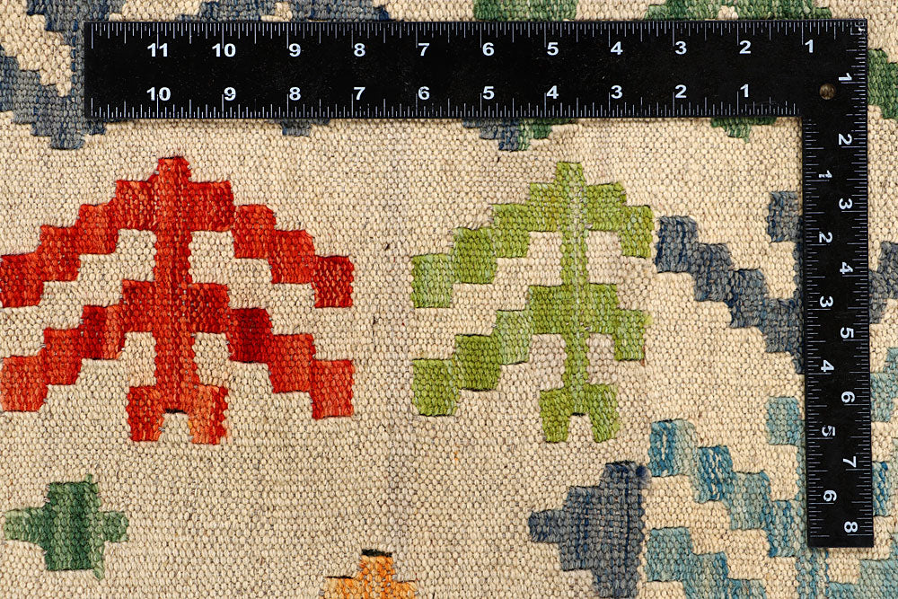 Multi Colored Kilim 5' 6 x 8' - No. 66890 - ALRUG Rug Store
