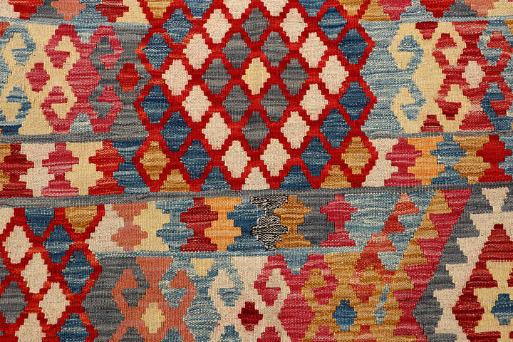Multi Colored Kilim 5' 9 x 7' 8 - No. 66891 - ALRUG Rug Store