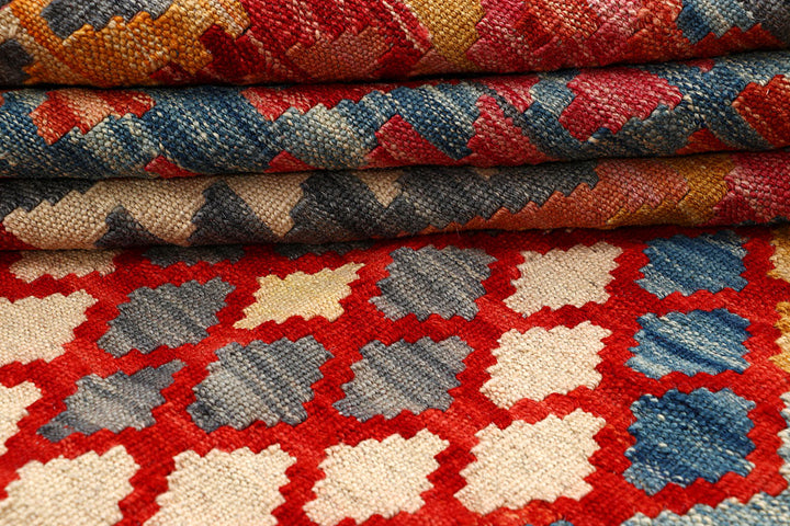 Multi Colored Kilim 5' 9 x 7' 8 - No. 66891 - ALRUG Rug Store