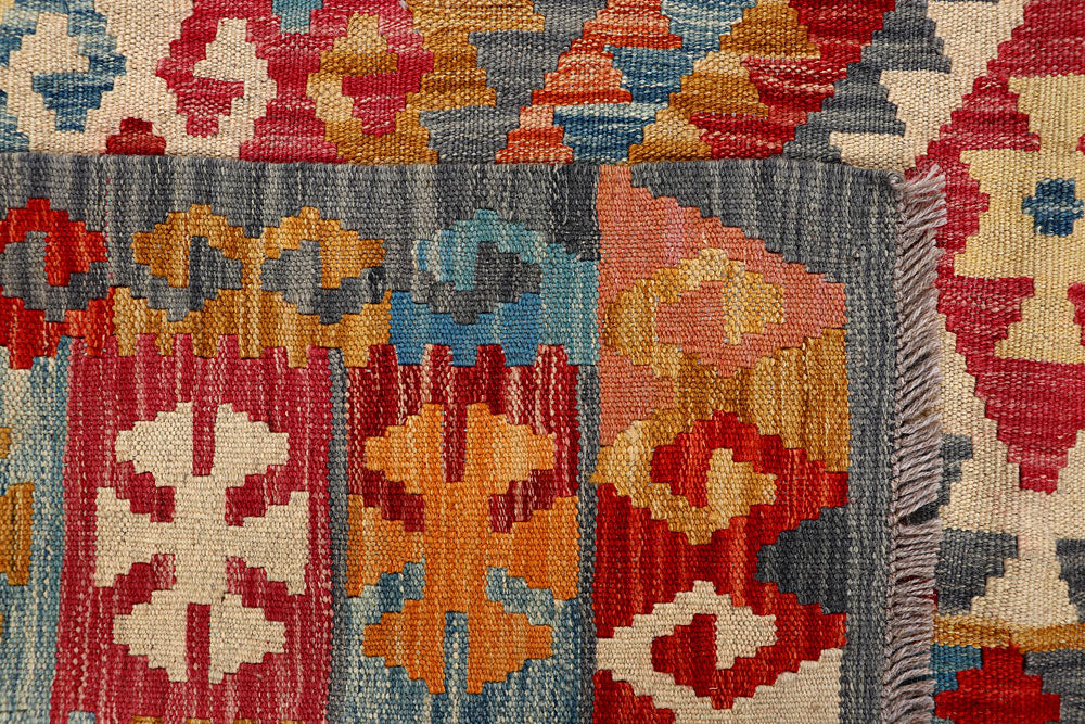 Multi Colored Kilim 5' 9 x 7' 8 - No. 66891 - ALRUG Rug Store