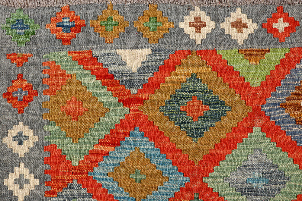 Multi Colored Kilim 5' 8 x 7' 9 - No. 66892 - ALRUG Rug Store